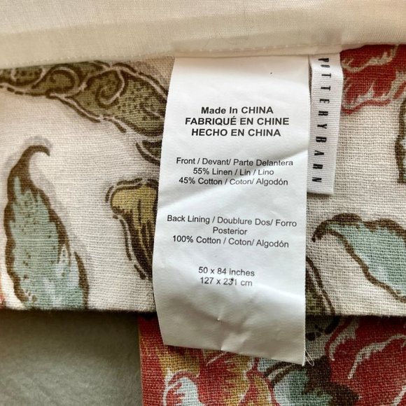 Pottery Barn Cynthia Palampore 50W x 96L Curtains. Retail per panel $189 - Picture 5 of 14